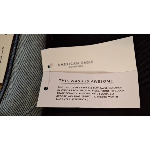 American Eagle -Dream Blue The Dream Jean High Rise Jegging Size 0 Short 25W NWT - Picture 16 of 16